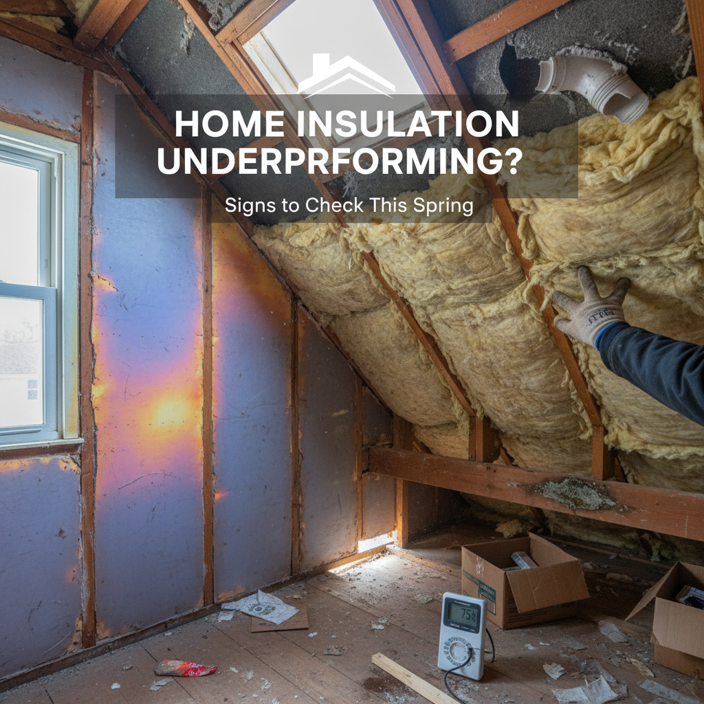 Poor insulation signs: Check attic, walls, energy bills this spring for home insulation problems.