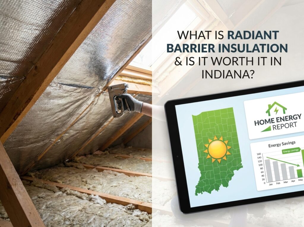 Professional illustration of What Is Radiant Barrier Insulation and Is It Worth It in Indiana?