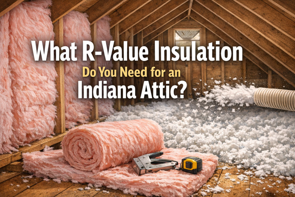 Professional illustration of What R-Value Insulation Do You Need for an Indiana Attic?