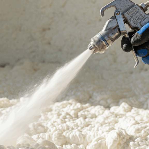 foam-insulation-gun Spray Foam Insulation Services